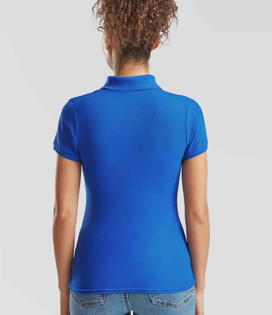 Fruit of the Loom Lady Fit Piqué Polo Shirt - Royal Blue (SS86)