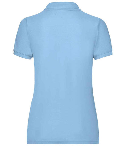 Fruit of the Loom Lady Fit Piqué Polo Shirt - Sky Blue (SS86)