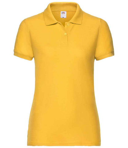 Fruit of the Loom Lady Fit Piqué Polo Shirt - Sunflower (SS86)