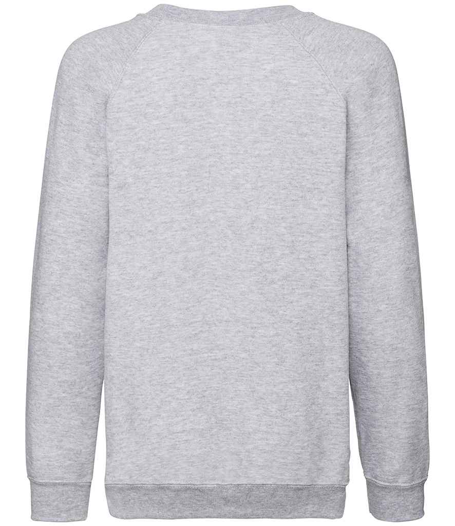 Fruit of the Loom Kids Classic Raglan Sweatshirt - Heather Grey (SS8B)