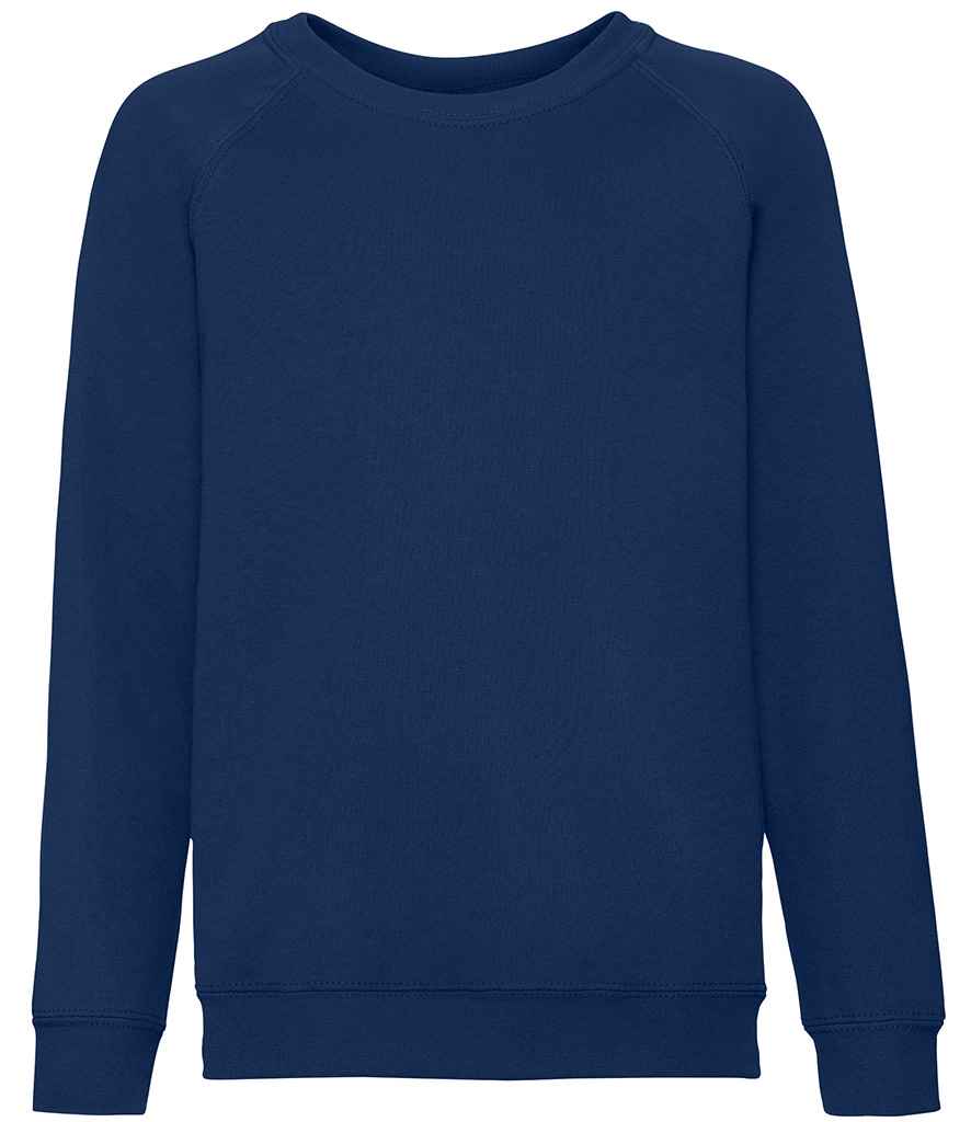 Fruit of the Loom Kids Classic Raglan Sweatshirt - Navy (SS8B)