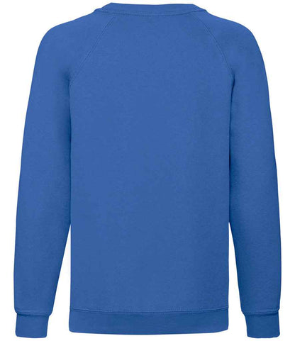 Fruit of the Loom Kids Classic Raglan Sweatshirt - Royal Blue (SS8B)