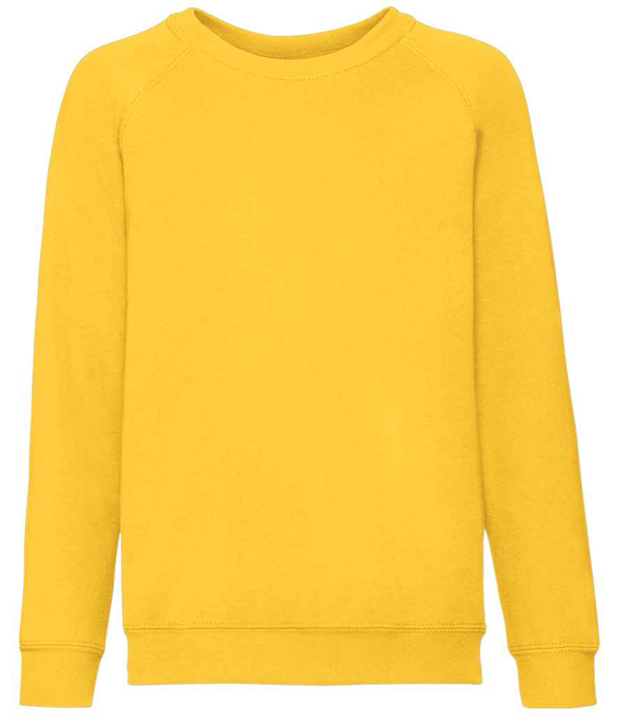 Fruit of the Loom Kids Classic Raglan Sweatshirt - Sunflower (SS8B)