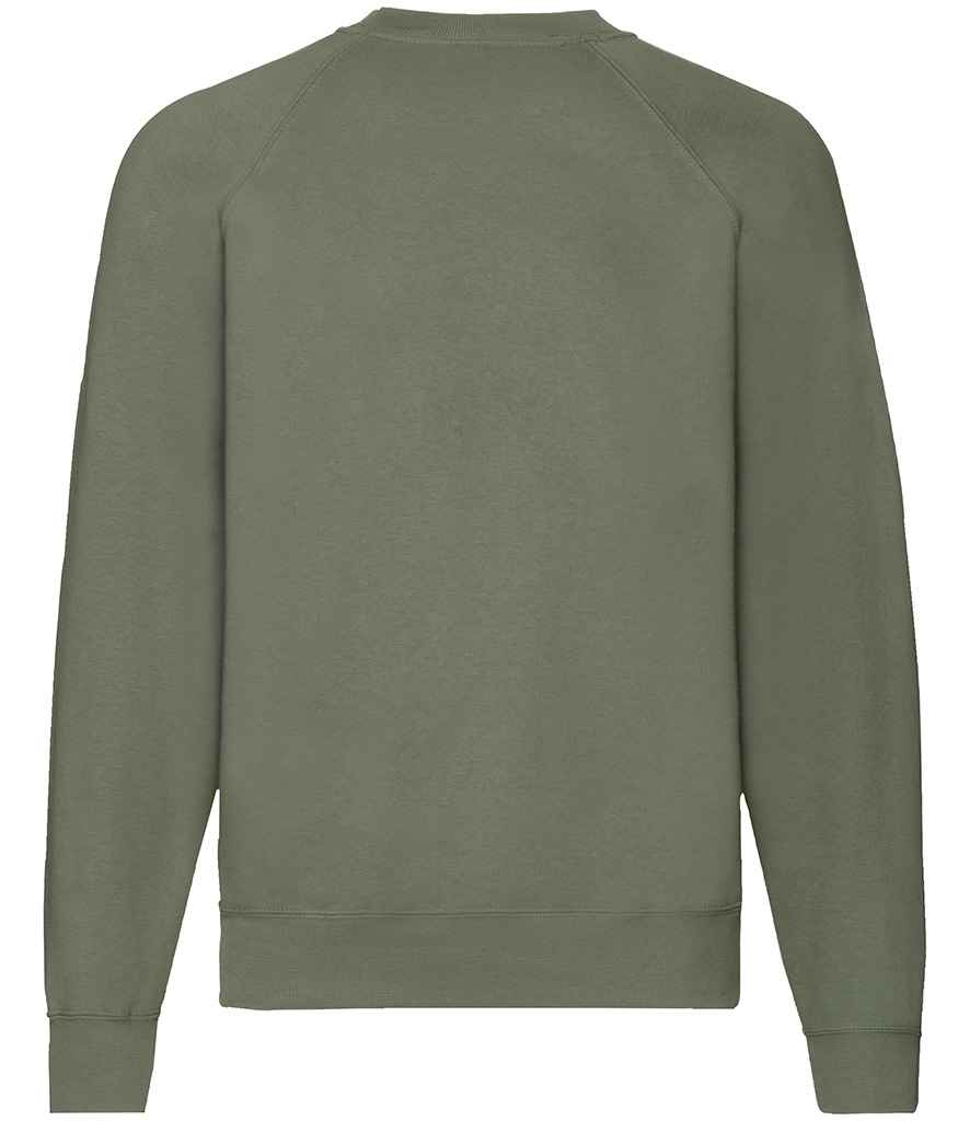 Fruit of the Loom Classic Raglan Sweatshirt - Classic Olive (SS8)