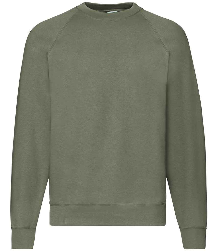 Fruit of the Loom Classic Raglan Sweatshirt - Classic Olive (SS8)
