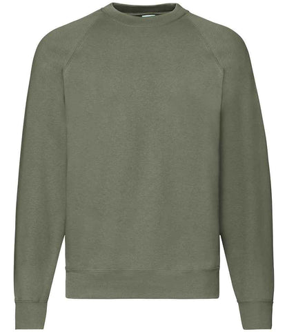Fruit of the Loom Classic Raglan Sweatshirt - Classic Olive (SS8)