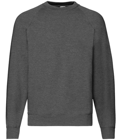 Fruit of the Loom Classic Raglan Sweatshirt - Dark Heather (SS8)