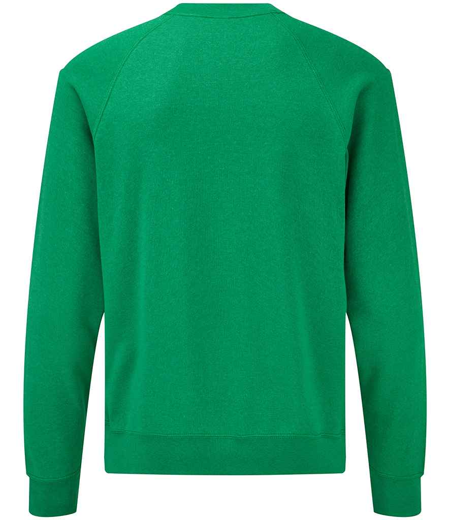 Fruit of the Loom Classic Raglan Sweatshirt - Heather Green (SS8)
