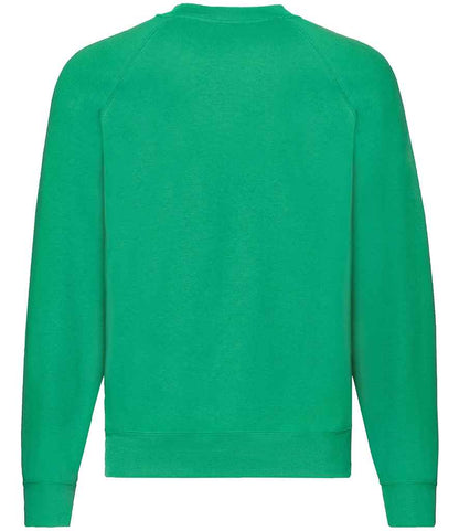 Fruit of the Loom Classic Raglan Sweatshirt - Kelly Green (SS8)