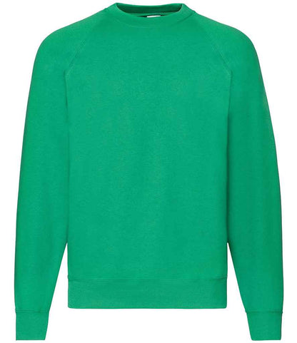 Fruit of the Loom Classic Raglan Sweatshirt - Kelly Green (SS8)