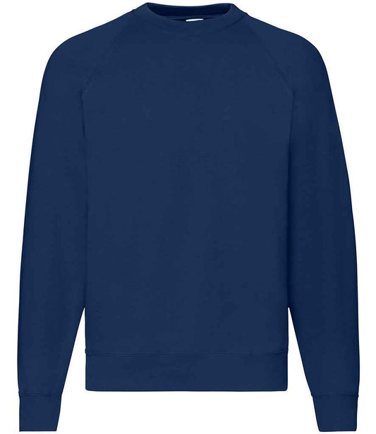 Fruit of the Loom Classic Raglan Sweatshirt - Navy (SS8)
