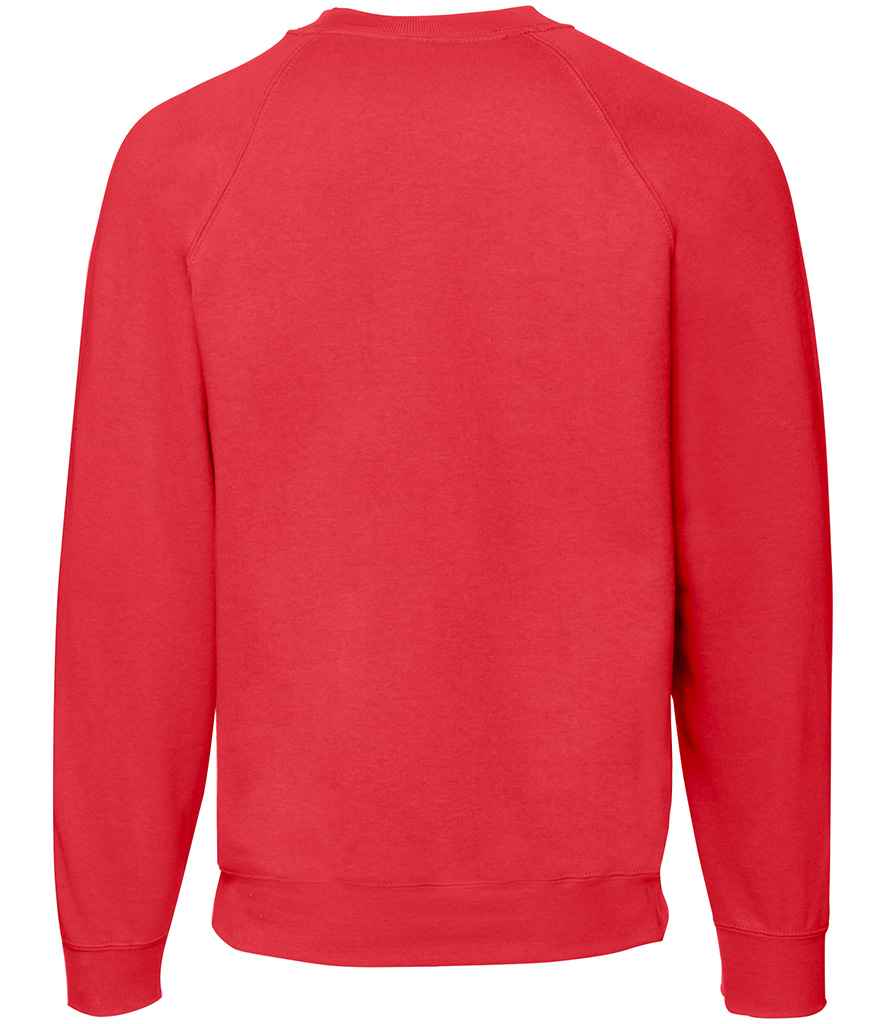 Fruit of the Loom Classic Raglan Sweatshirt - Red (SS8)