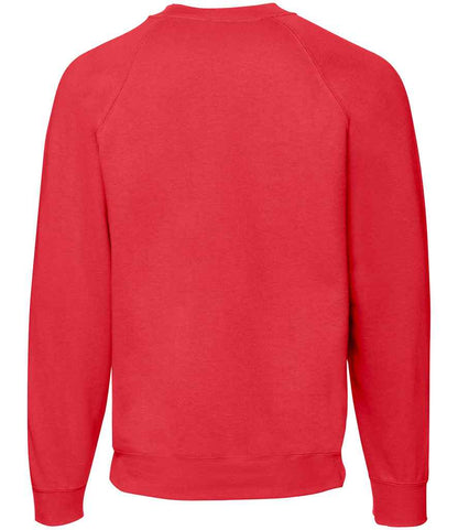Fruit of the Loom Classic Raglan Sweatshirt - Red (SS8)
