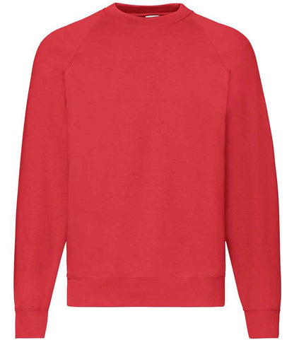 Fruit of the Loom Classic Raglan Sweatshirt - Red (SS8)