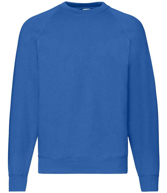 Fruit of the Loom Classic Raglan Sweatshirt - Royal Blue (SS8)