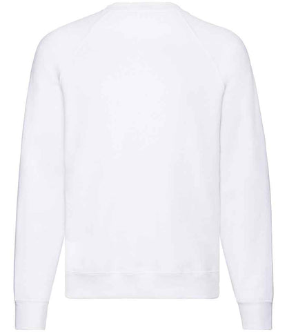 Fruit of the Loom Classic Raglan Sweatshirt - White (SS8)