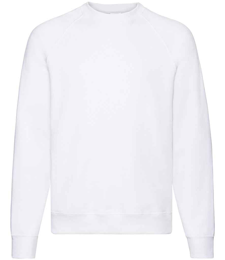 Fruit of the Loom Classic Raglan Sweatshirt - White (SS8)