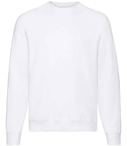 Fruit of the Loom Classic Raglan Sweatshirt - White (SS8)