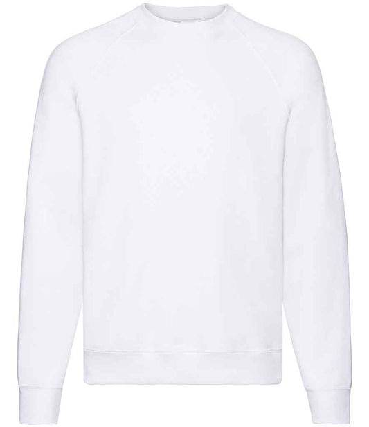 Fruit of the Loom Classic Raglan Sweatshirt - White (SS8)