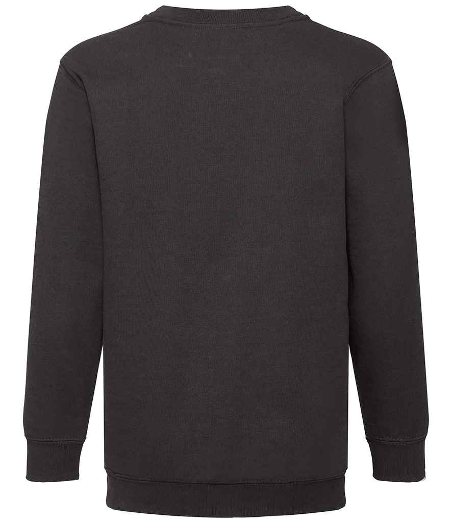 Fruit of the Loom Kids Classic Drop Shoulder Sweatshirt - Black (SS9B)