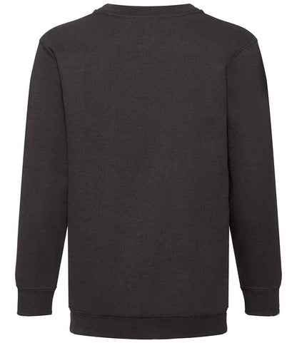 Fruit of the Loom Kids Classic Drop Shoulder Sweatshirt - Black (SS9B)