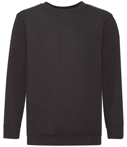 Fruit of the Loom Kids Classic Drop Shoulder Sweatshirt - Black (SS9B)
