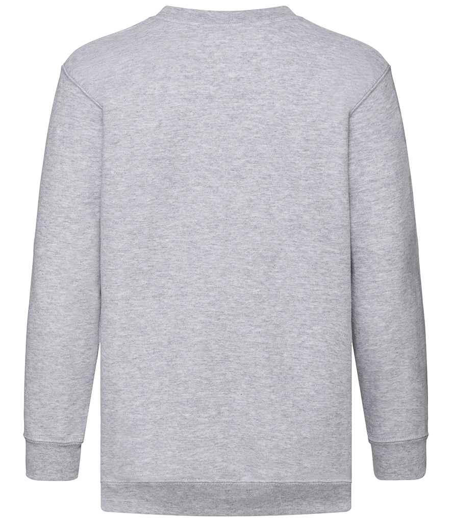 Fruit of the Loom Kids Classic Drop Shoulder Sweatshirt - Heather Grey (SS9B)