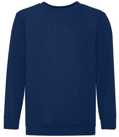 Fruit of the Loom Kids Classic Drop Shoulder Sweatshirt - Navy (SS9B)