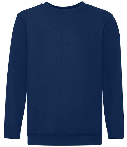 Fruit of the Loom Kids Classic Drop Shoulder Sweatshirt - Navy (SS9B)