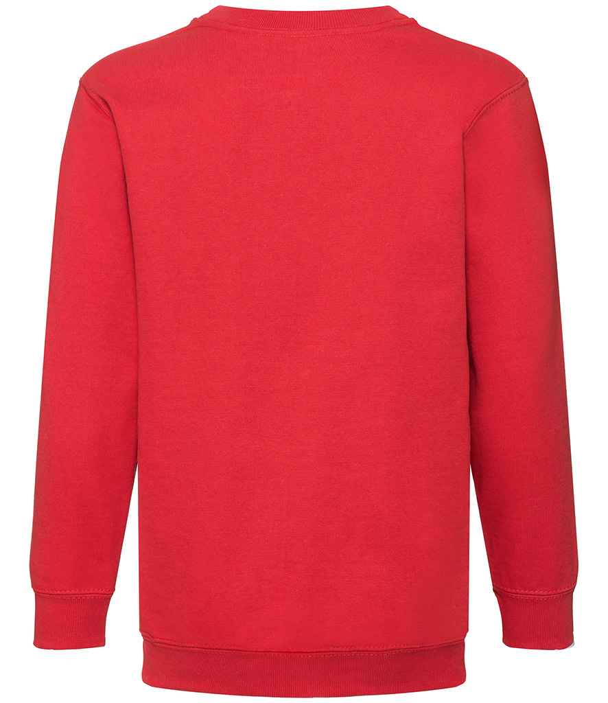 Fruit of the Loom Kids Classic Drop Shoulder Sweatshirt - Red (SS9B)
