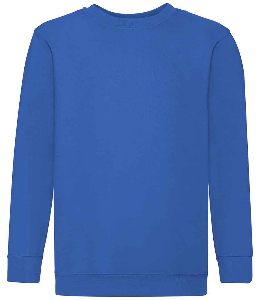 Fruit of the Loom Kids Classic Drop Shoulder Sweatshirt - Royal Blue (SS9B)