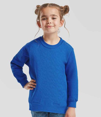 Fruit of the Loom Kids Classic Drop Shoulder Sweatshirt - Royal Blue (SS9B)