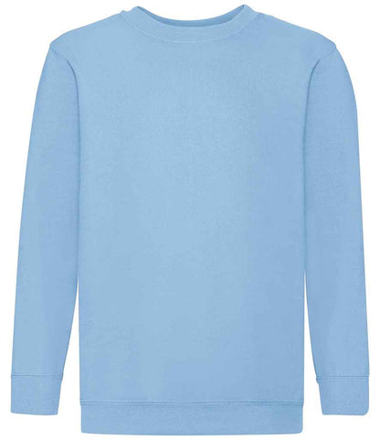 Fruit of the Loom Kids Classic Drop Shoulder Sweatshirt - Sky Blue (SS9B)