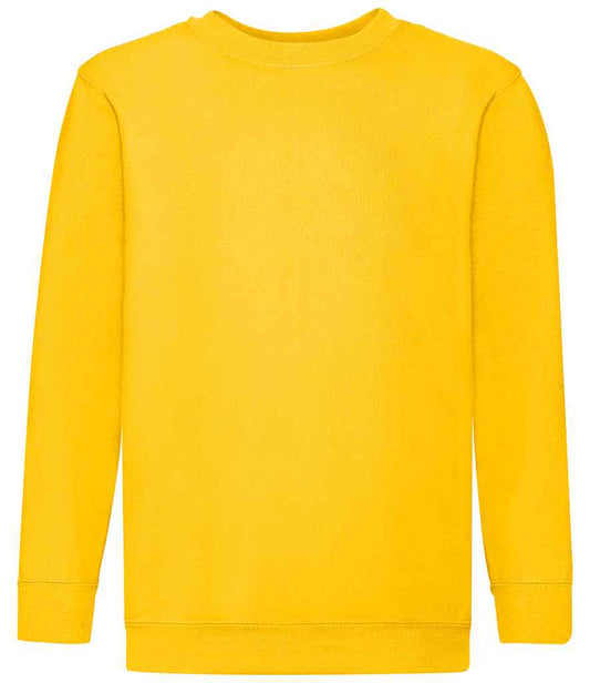 Fruit of the Loom Kids Classic Drop Shoulder Sweatshirt - Sunflower (SS9B)