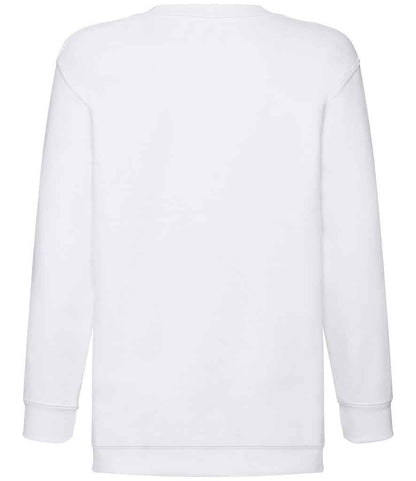 Fruit of the Loom Kids Classic Drop Shoulder Sweatshirt - White (SS9B)