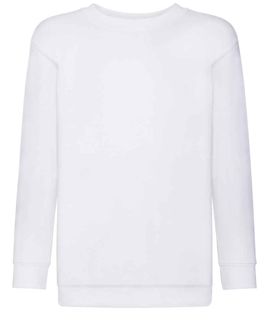 Fruit of the Loom Kids Classic Drop Shoulder Sweatshirt - White (SS9B)