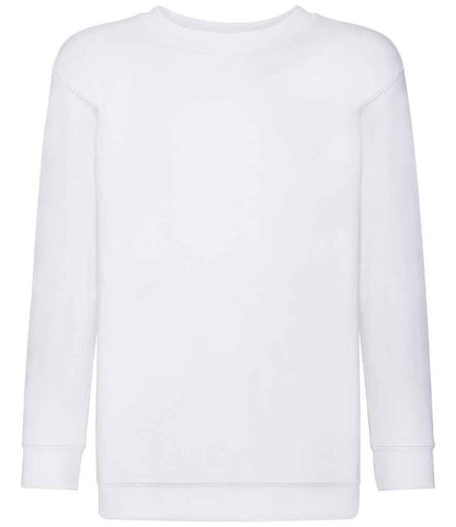 Fruit of the Loom Kids Classic Drop Shoulder Sweatshirt - White (SS9B)