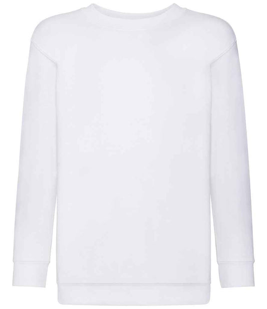 Fruit of the Loom Kids Classic Drop Shoulder Sweatshirt - White (SS9B)