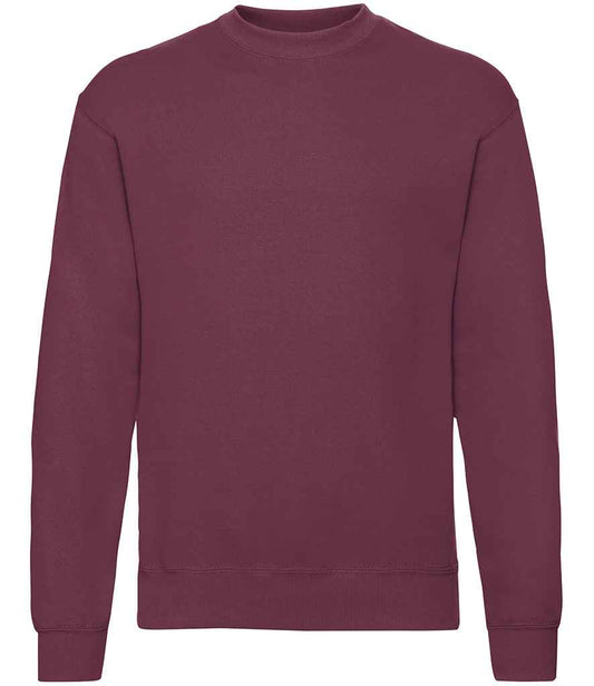 Fruit of the Loom Classic Drop Shoulder Sweatshirt - Burgundy (SS9)