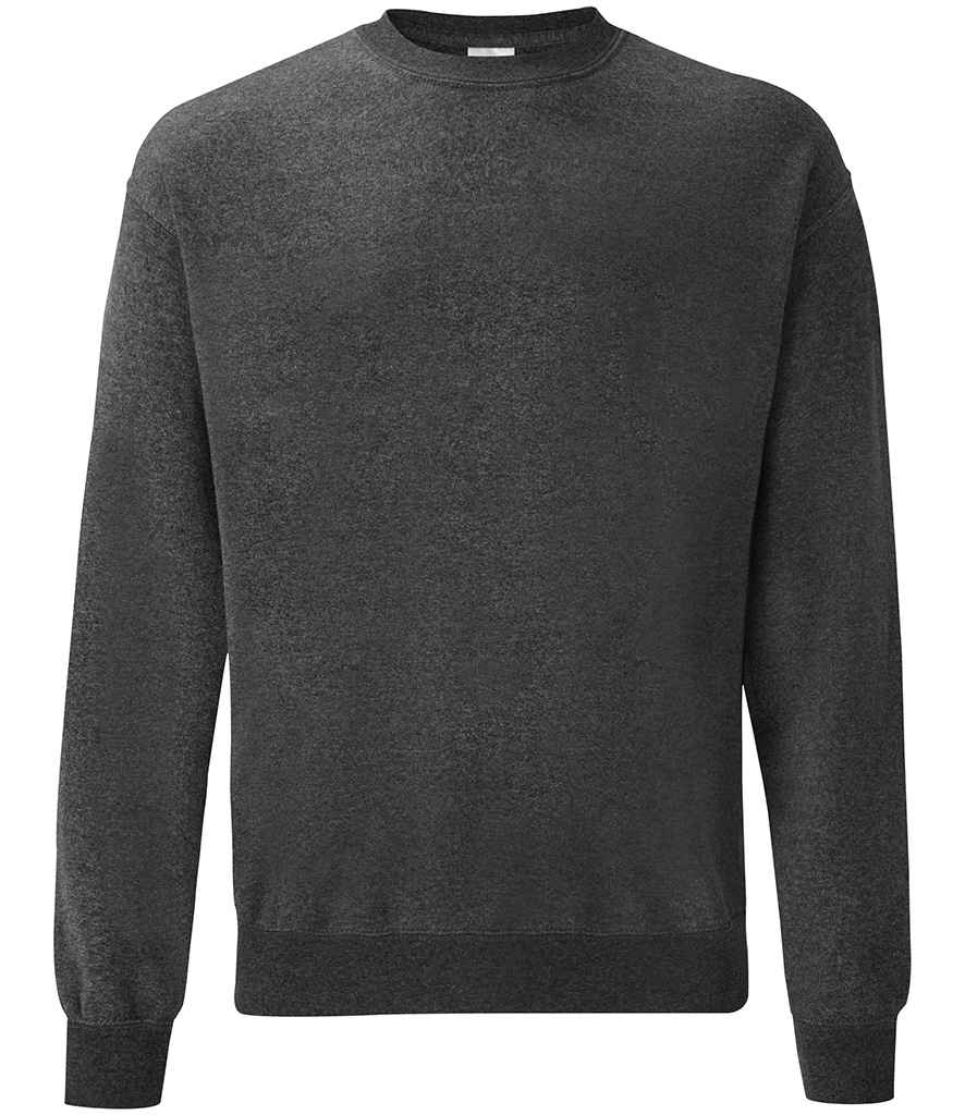 Fruit of the Loom Classic Drop Shoulder Sweatshirt - Dark Heather (SS9)