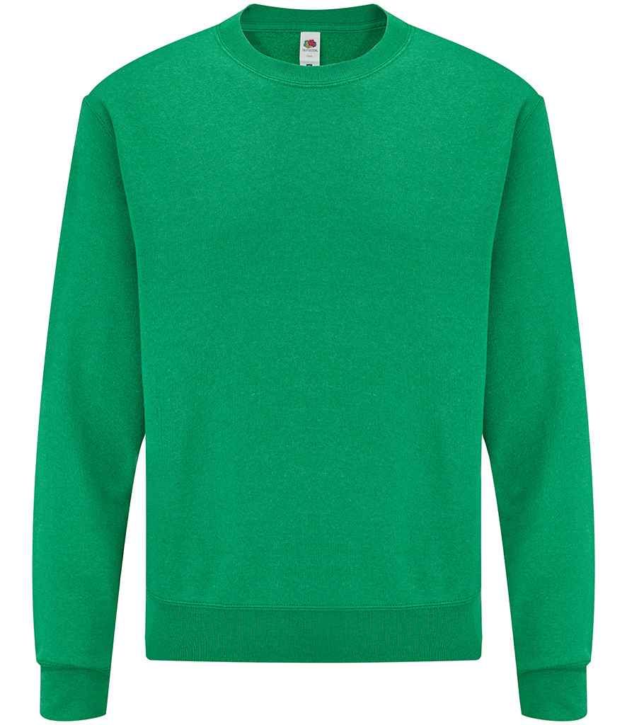 Fruit of the Loom Classic Drop Shoulder Sweatshirt - Heather Green (SS9)