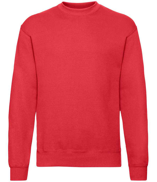 Fruit of the Loom Classic Drop Shoulder Sweatshirt - Red (SS9)