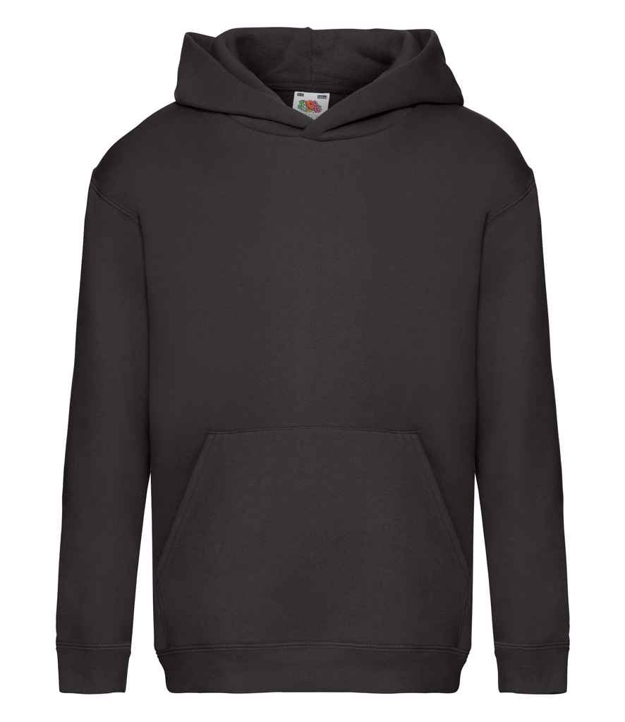 Fruit of the Loom Kids Premium Hooded Sweatshirt - Black (SSE14B)