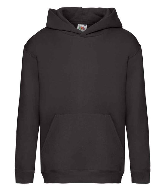 Fruit of the Loom Kids Premium Hooded Sweatshirt - Black (SSE14B)