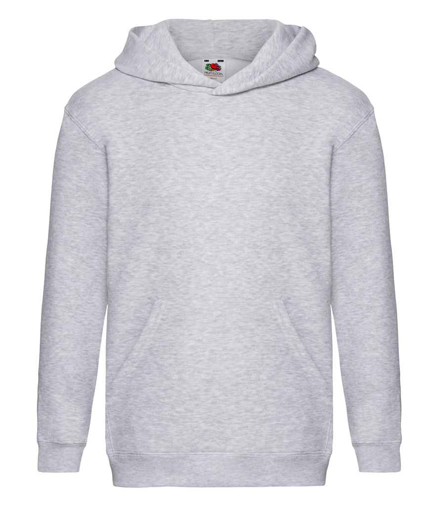 Fruit of the Loom Kids Premium Hooded Sweatshirt - Heather Grey (SSE14B)