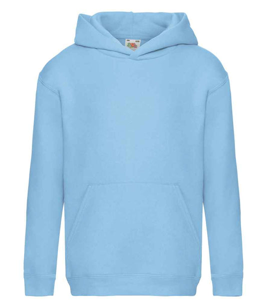 Fruit of the Loom Kids Premium Hooded Sweatshirt - Sky Blue (SSE14B)