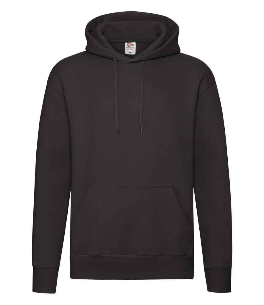 Fruit of the Loom Premium Hooded Sweatshirt - Black (SSE14)