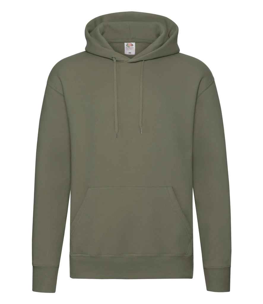 Fruit of the Loom Premium Hooded Sweatshirt - Classic Olive (SSE14)