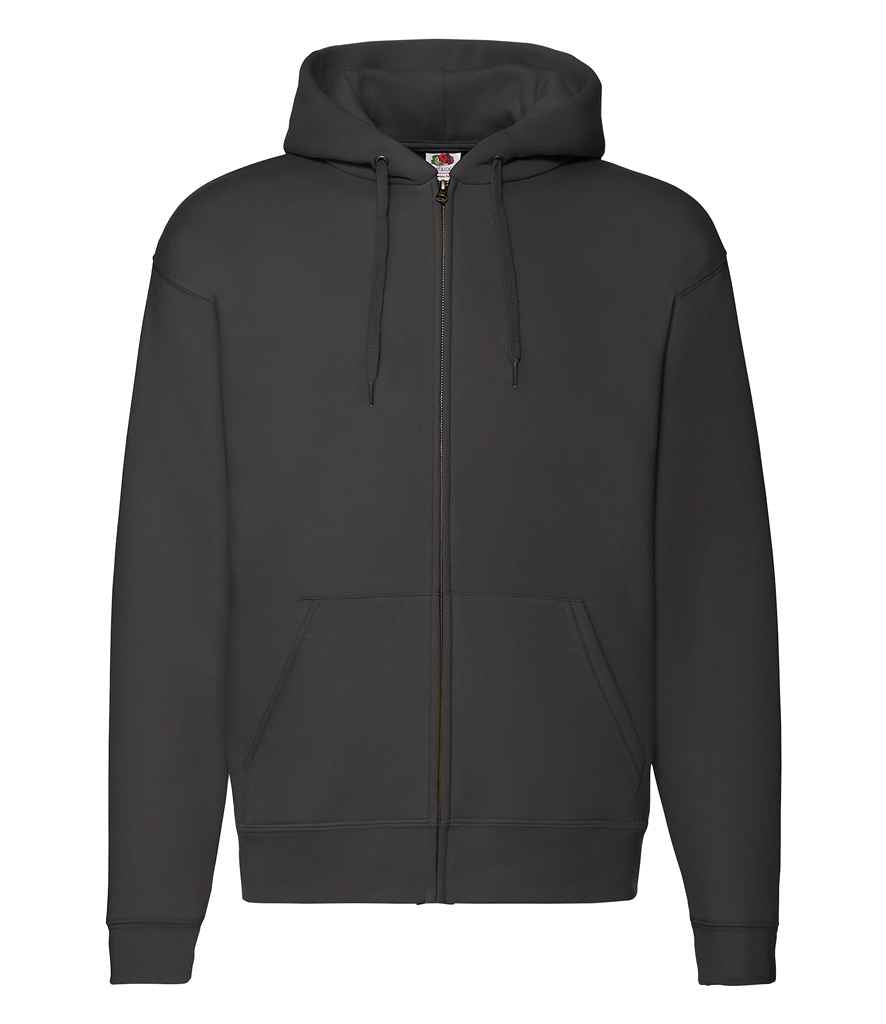 Fruit of the Loom Premium Zip Hooded Sweatshirt - Black (SSE16)