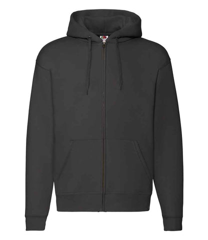 Fruit of the Loom Premium Zip Hooded Sweatshirt - Black (SSE16)